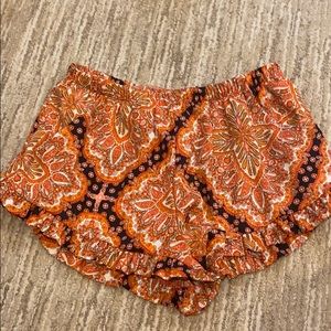 orange comfy and stylish going out shorts!
